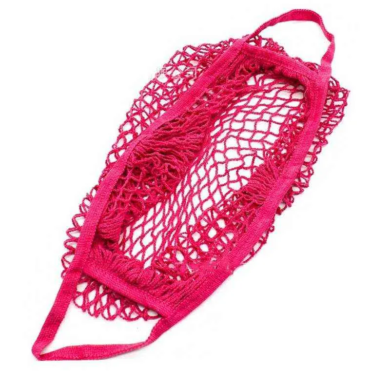 Sac à main de stockage de fruits Sac à bandoulière en filet Net Turtle String Shopping réutilisable 211110