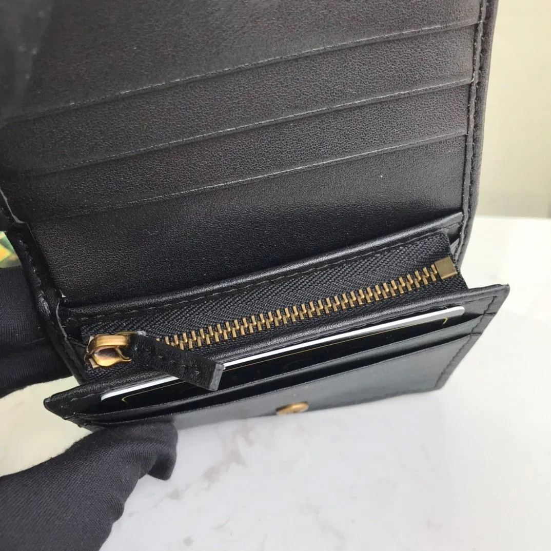 466492 Marmont Card Case Wallet Holder Designer Dames Zwart Leather Cardholder Zippy Coin Purse Key Pouch Mini Pochette Accessoir249O
