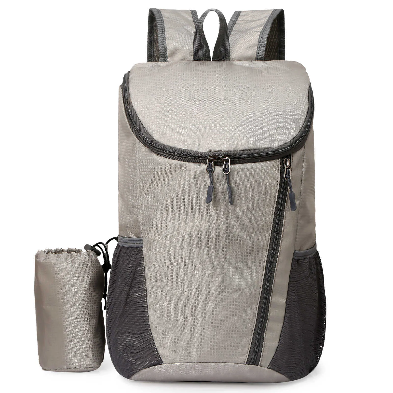 20L Lichtgewicht opvouwbare rugzak Waterafstotende tas voor fietsen Camping Klimmen Wandelen Reizen Schooling Y0721