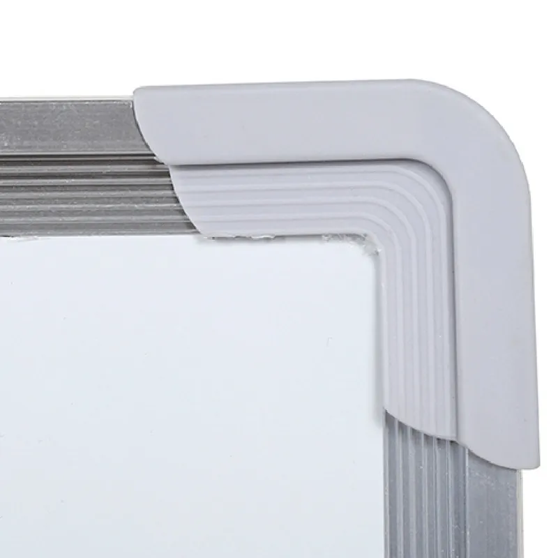 Tableau blanc magnétique tableau d'écriture simple face avec stylo effacement aimants boutons pour bureau école 50x35cm cadre en alliage d'aluminium 210312