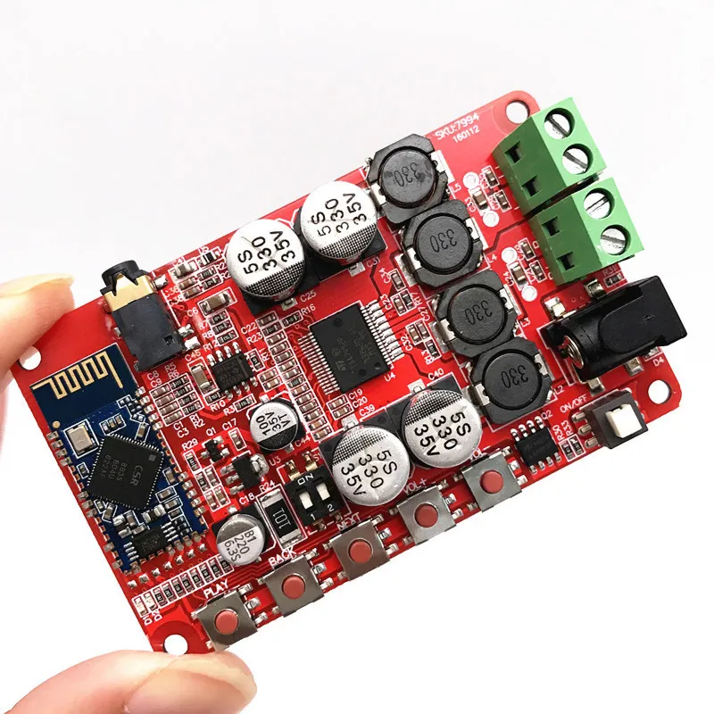 TDA7492P Wireless Bluetooth CSR40 Audio Receiver Power Amplifier Board Module with AUX Input and Switch Function2567586