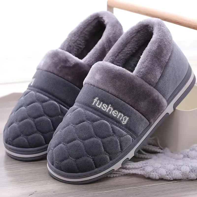 Casa maschile inverno scarpe calde calde le pantofole calzature in feltro morbido interno