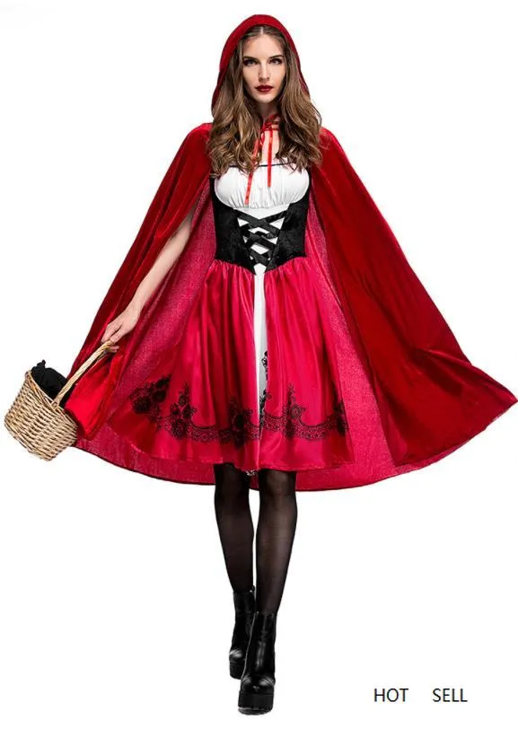 Halloween Volwassenen Thema-kostuum met jurk en wraps voor Party Cosplay 2 stks