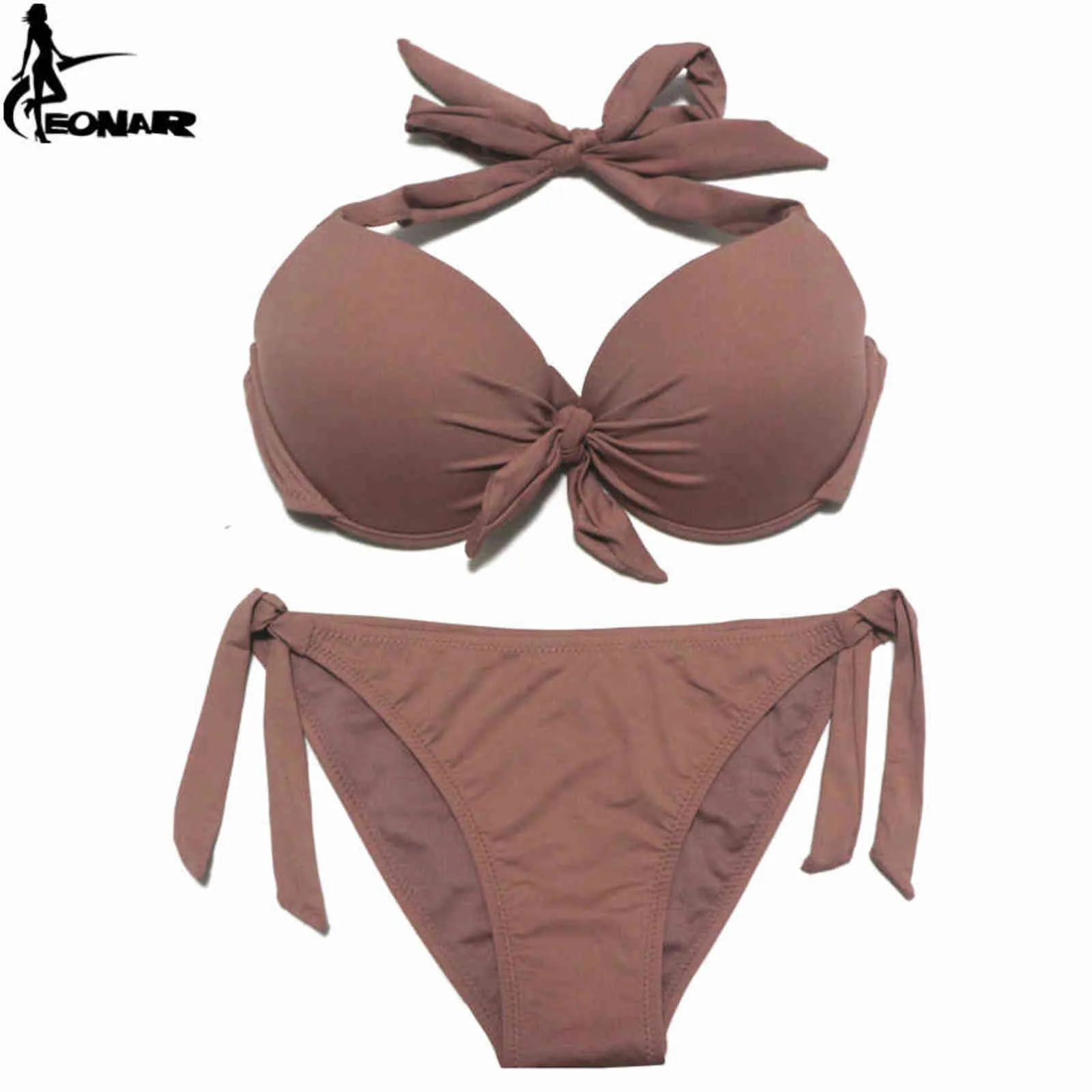 eonar bikini swimsuits swimsuits نساء دفع أعلى مجموعة البرازيلية قطع الاستحمام السفلية مثيرة بالإضافة إلى حجم السباحة 2111204904432