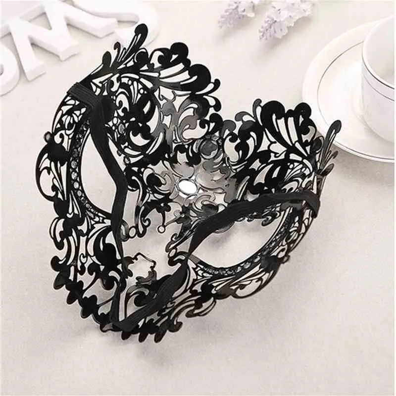 Mysterious Angel End Metal Party Ball Face Sexy Uitgeholde Hoge Kwaliteit Mannen en Dames Mask 