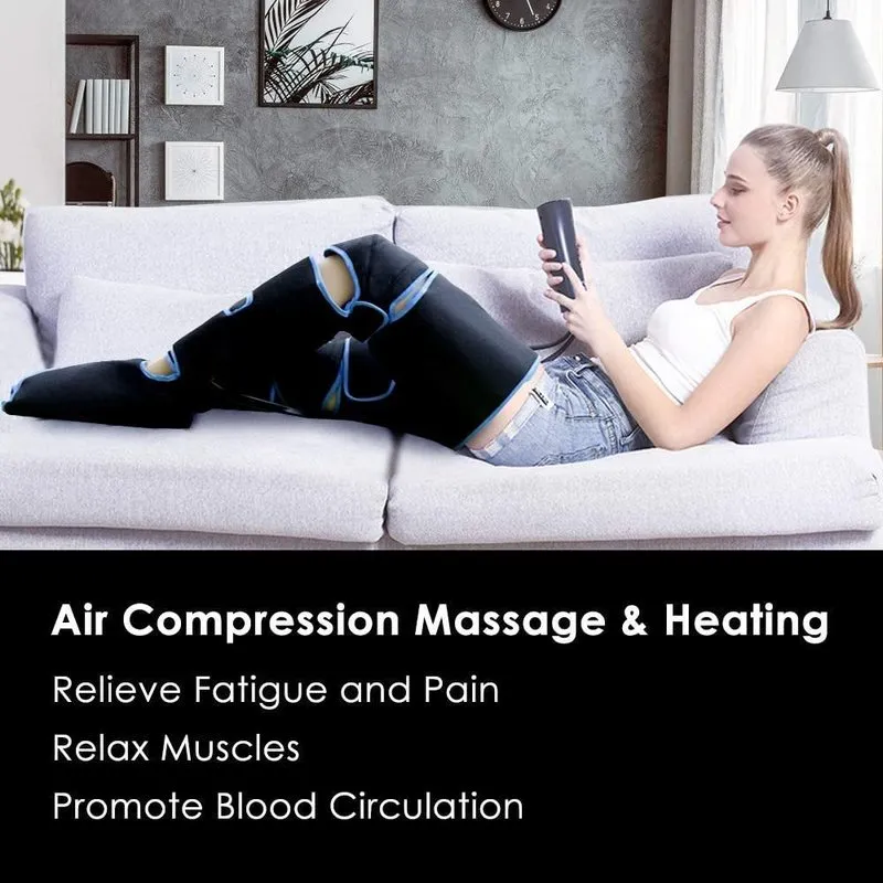 Ben Air Massager, Fe-7203D Leg Air Compression med handhållen Controller Leg Massager 6 Modes 3 Intensiteter 360 fotmassage 220228