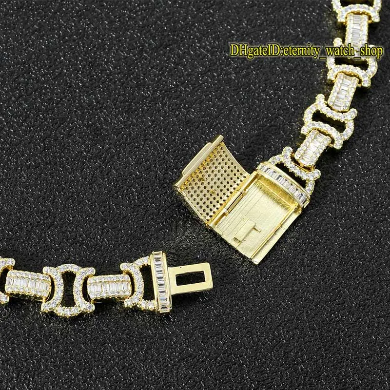 New Bowknot Chain Hip Hop CZ Iced Out Diamond Mens Collier Carré et Rond Diamant Mixte Tendance Mens Hip Hop Collier et Bracelet Dames