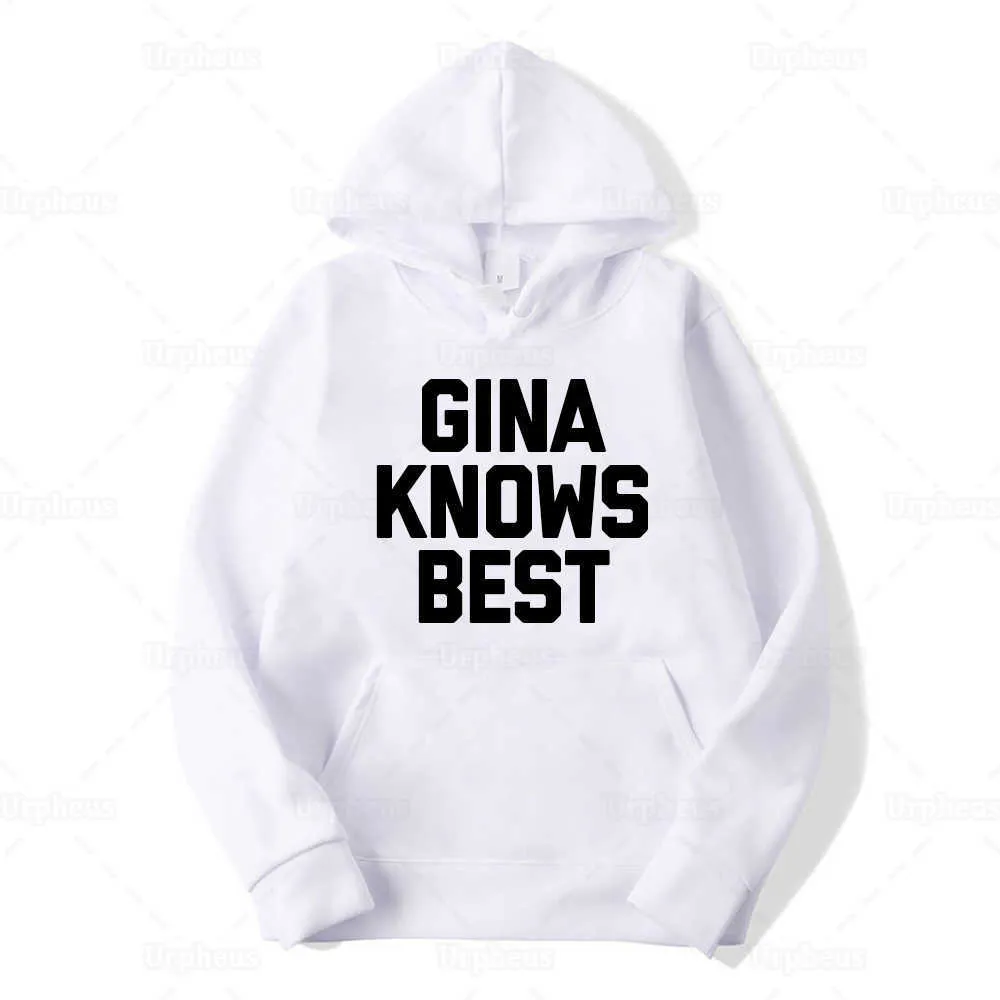 Brooklyn Nine Merch Gina Knows Hoodie Sweatershirt Gleicher Stil Grafik Hoodies 210728