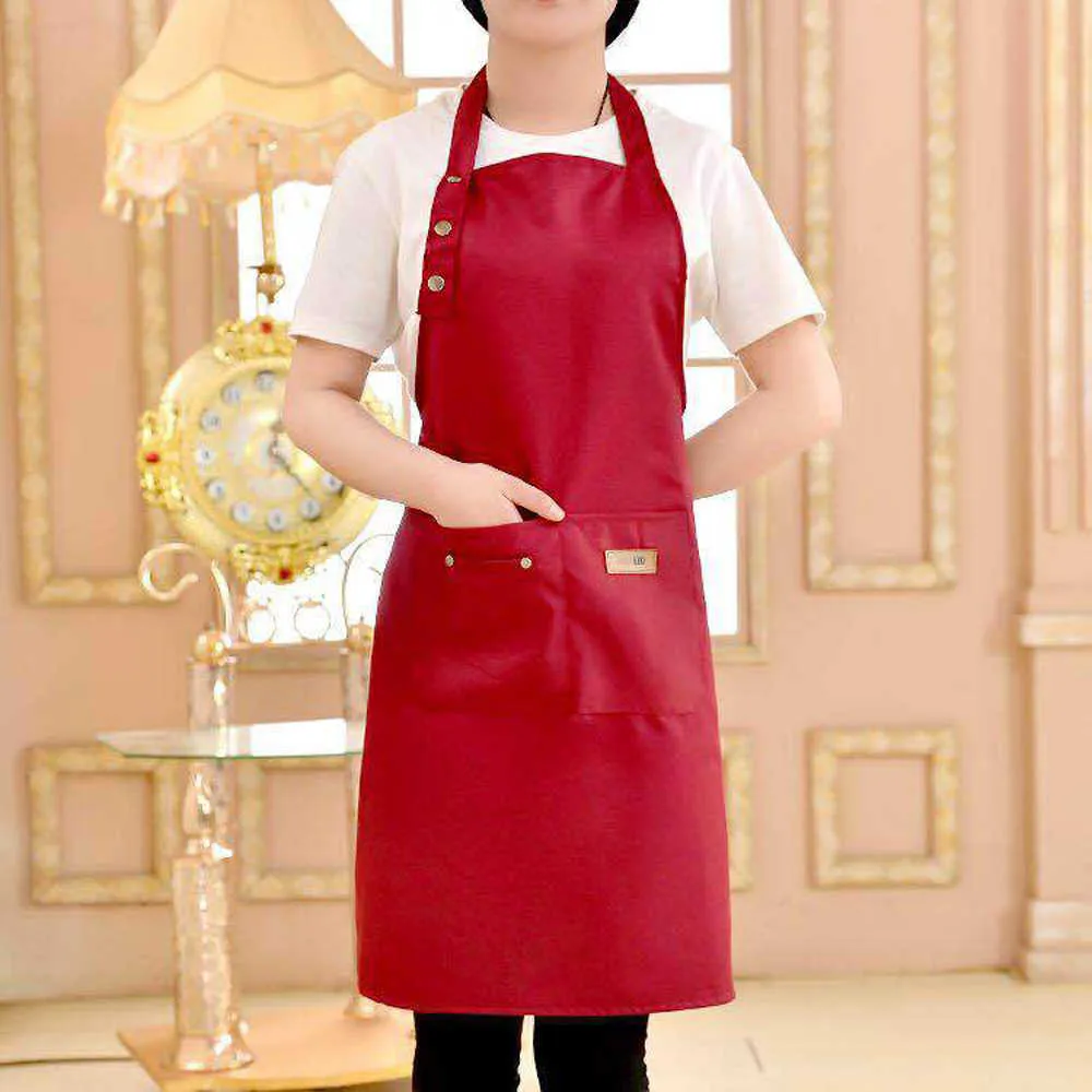 Tablier de cuisine de cuisine de mode pour femme hommes chef serveur café boutique barbecue coiffeur tabliers cadeaux personnalisés bavoirs 210622