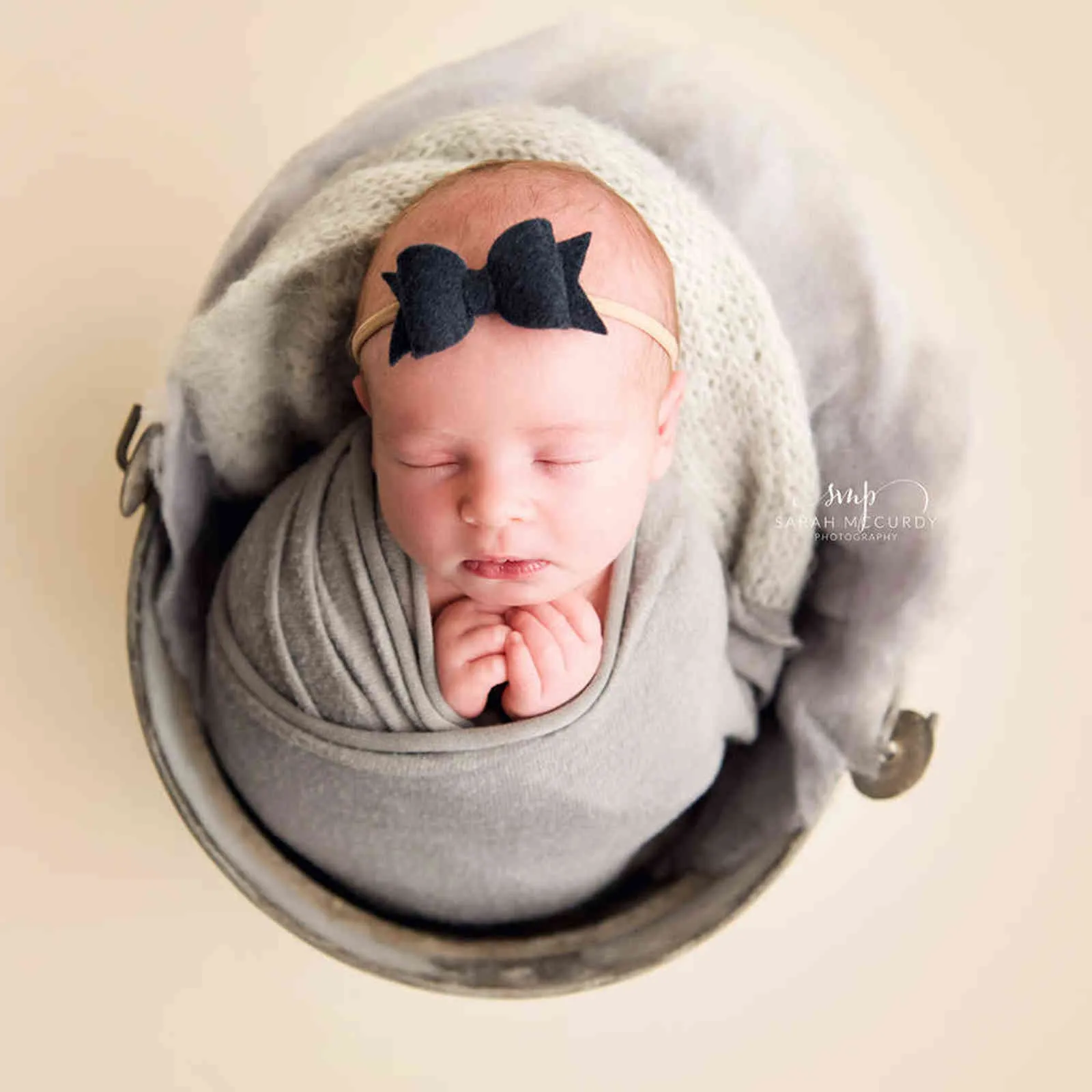 DJ Handcraft 100% ull Feltad Round Blanket Baby Po Basket Stuffer Born PoGraphy Porps Baby Shower Gift 211105