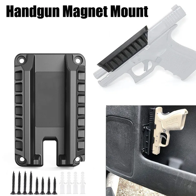 Тактический магнитный пистолет Holster Holder Goon Magnet Mount Concealed Быстрые рисовать нагруженные подходит для плоских пистолет