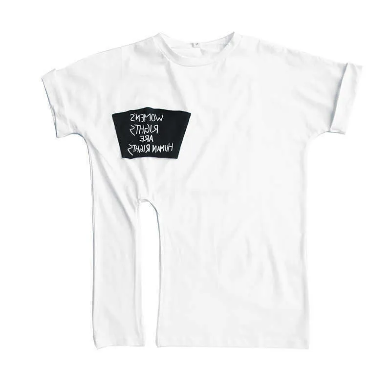 Conjuntos de roupas de meninas de verão letras T-shirt de mangas curtas + Calças casuais listradas crianças de crianças Set Shildren 210625