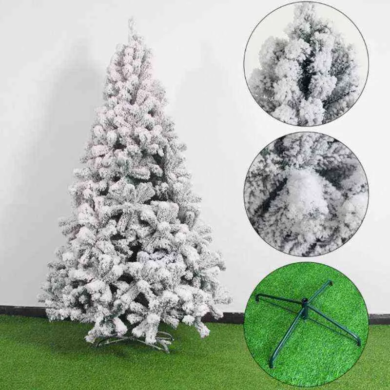 Jet de neige blanche flocage arbre de Noël simulation artificielle PVC crypté 60 / 90CM 211112