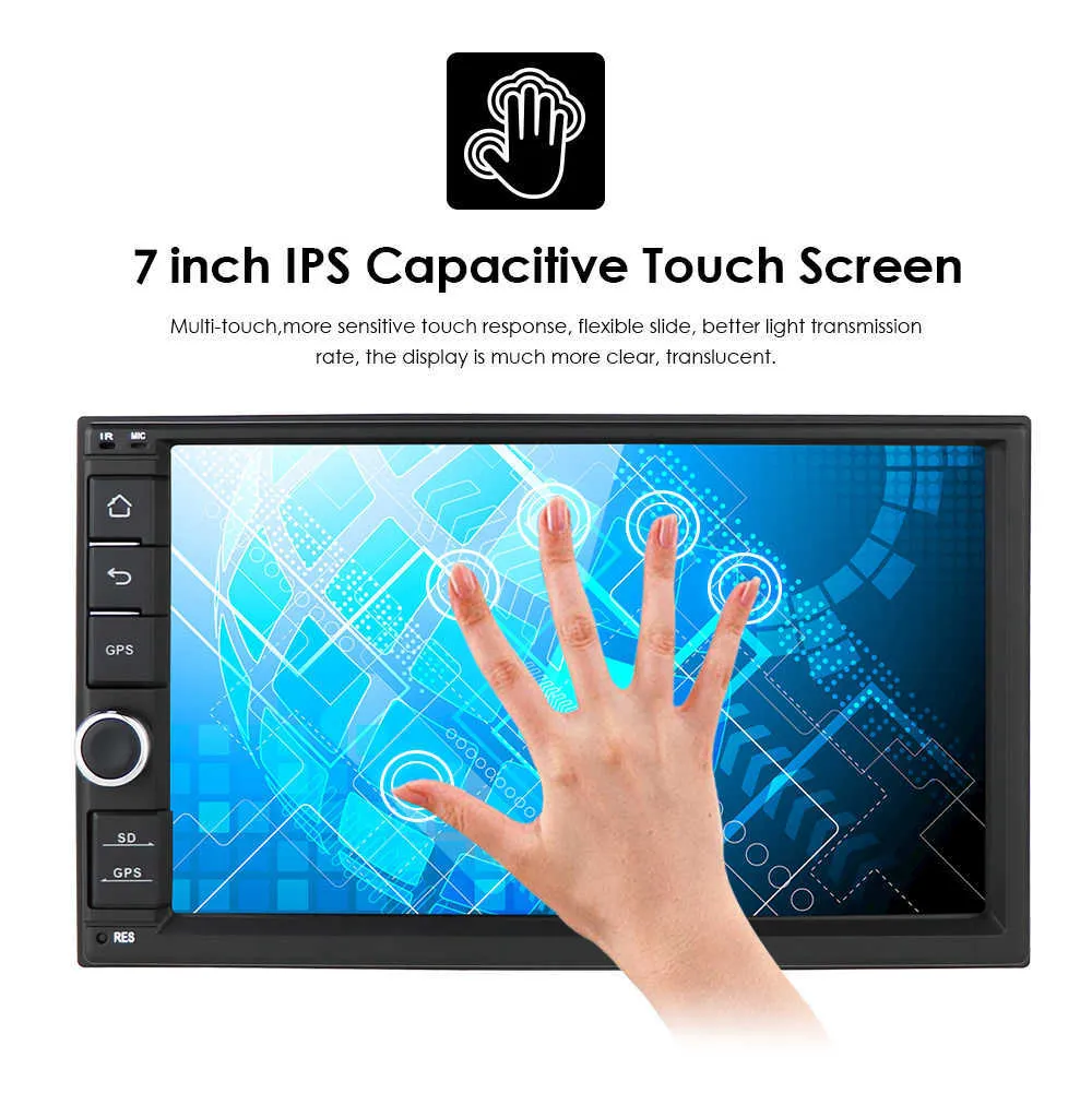 DSP IPS 2 Din 7''Octa core Universal Android 10.0 4GB RAM Car Radio Stereo GPS Navigation WiFi 1024*600 Touch Screen 2din NO DVD