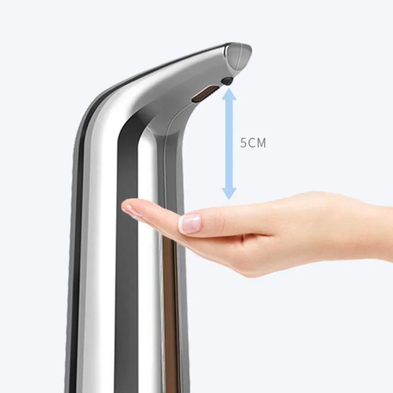 Zeepdispenser 400 ml Automatische Smart IR-sensor Touchless Electroplated Sanitizer Dispensador voor keuken Bathroom184k