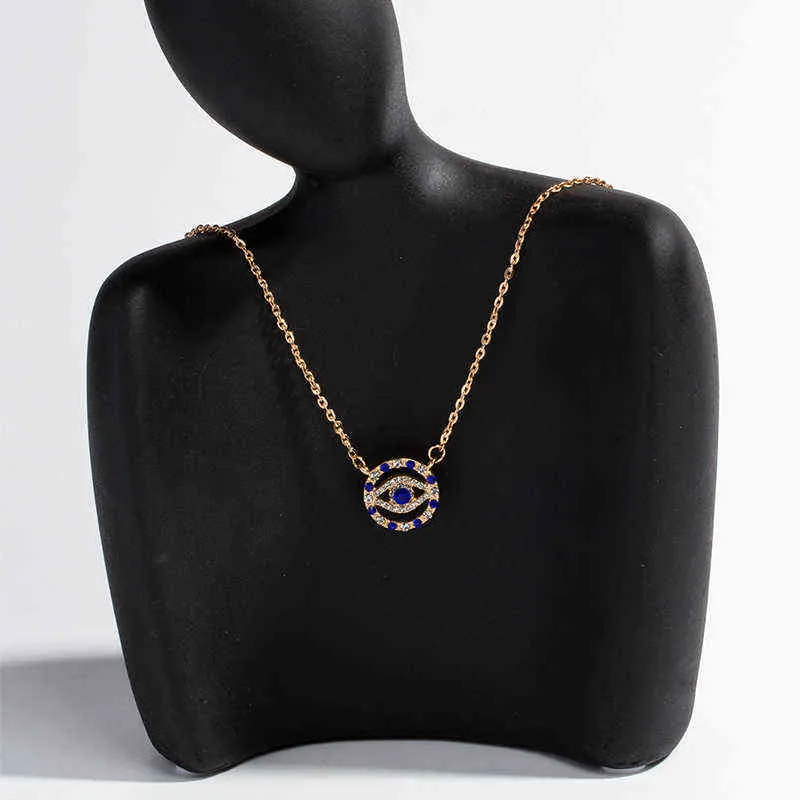 Collier mauvais œil bleu turc pour femmes, bijoux Boho, pendentif, cadeau de fête, G1206, 2021