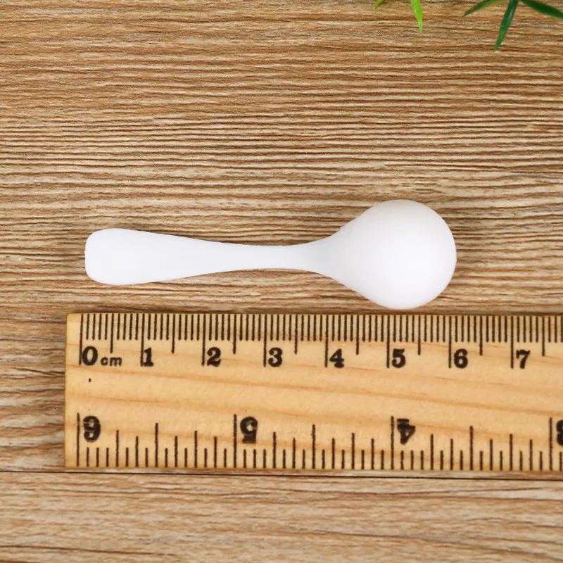 أسود أبيض صغير من البلاستيك القهوة قياس ملعقة أدوات المطبخ 0 5G 1 مل من مسحوق الحليب السائل توابل قابلة لإعادة الاستخدام قابلة لإعادة الاستخدام 232N
