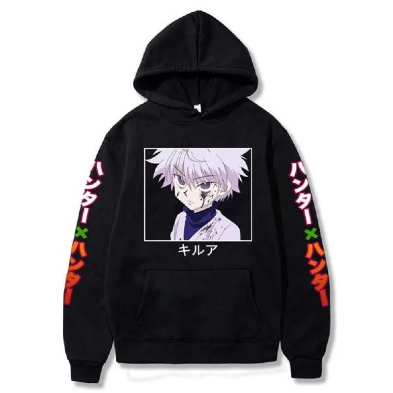 2020 Anime Hunter X Hunter Killua Leorio Kurapika Gon Hesoka Pullover Hoodie Streetsweart Tops X0610