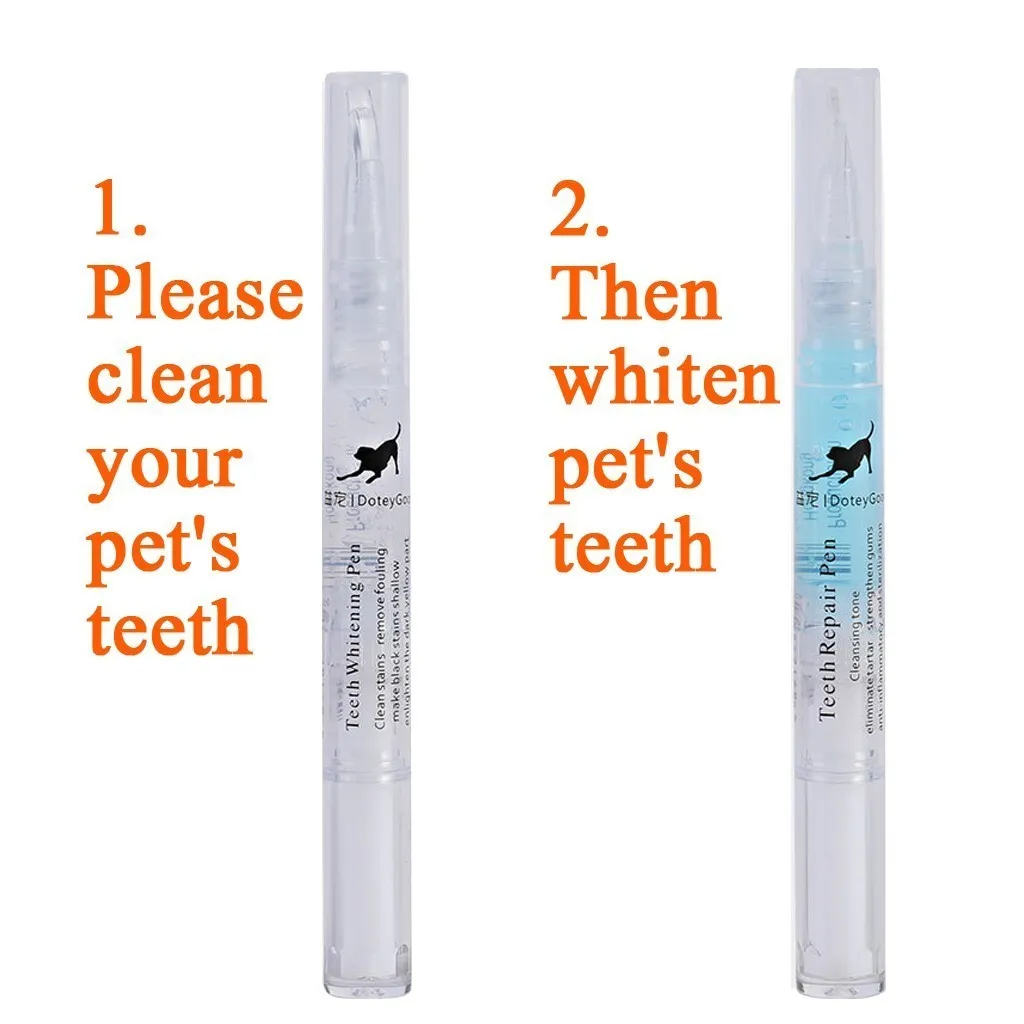 Pet Teeth Cleaning Repair Kit Dog Cat Tartar Dental Stone Pen 5ml household accessories arrivals selling Y200330