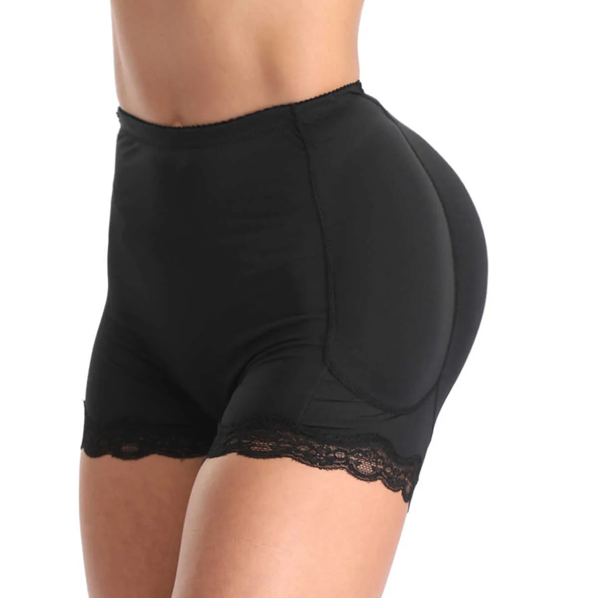 Zysk Kvinnor Tummy Control Panties Fake Hip Padded Butt Lifter Panty Ass Underkläder Shapewear Slimming Body Shaper Plus Storlek 6XL