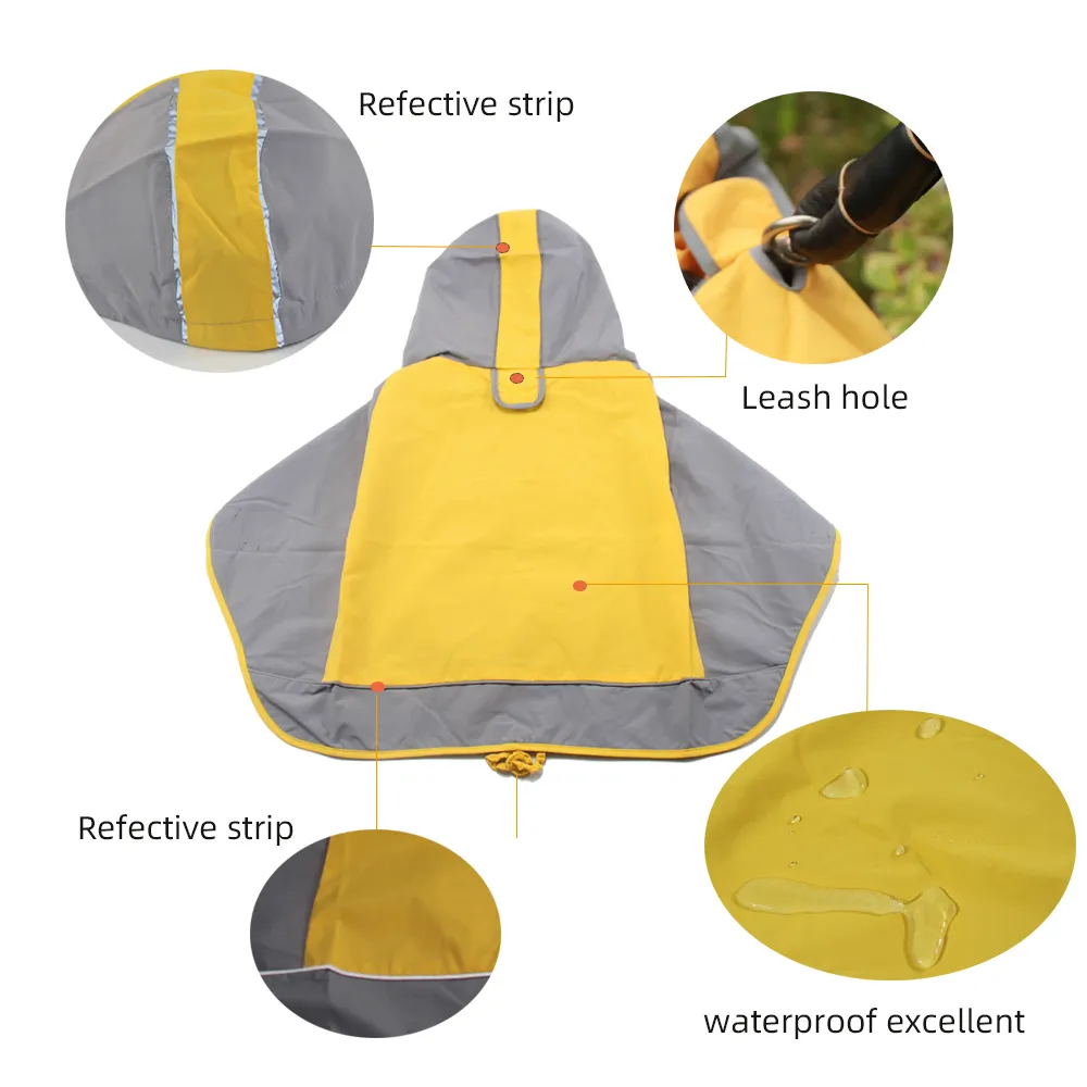 ПЭТ быстрый сушка двойной палубный плащ, холодное доказательство на открытом воздухе дождевая одежда для водостойкая одежда для собак пальто