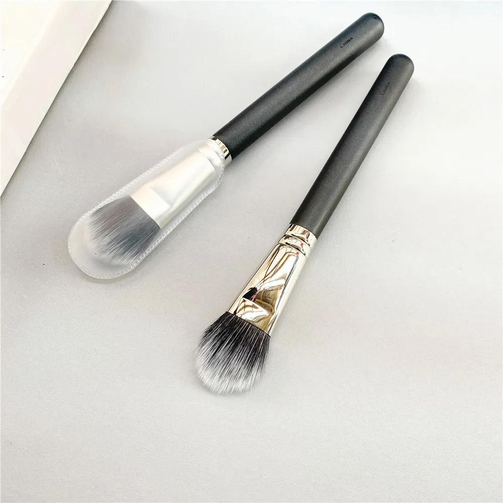 Duo Fiber Foundation/Concealer/Mineralize Makeup Brush132-完璧に美容化粧品ブラシツール