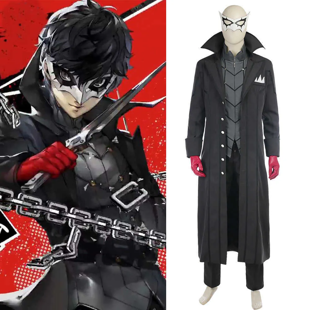 Persona 5ヒーローアーセンジョーカーマスクコスプレABSアイパッチ久樹赤月プロップロールプレイハロウィーンアクセサリーH0910