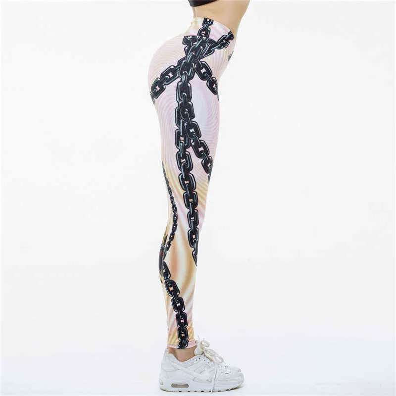 ! Fashion Hero Bedruckte Leggings Frauen Push-Up Fitness Legging Sporting Slim Jeggings Hohe Elastische 3D Druck 211204