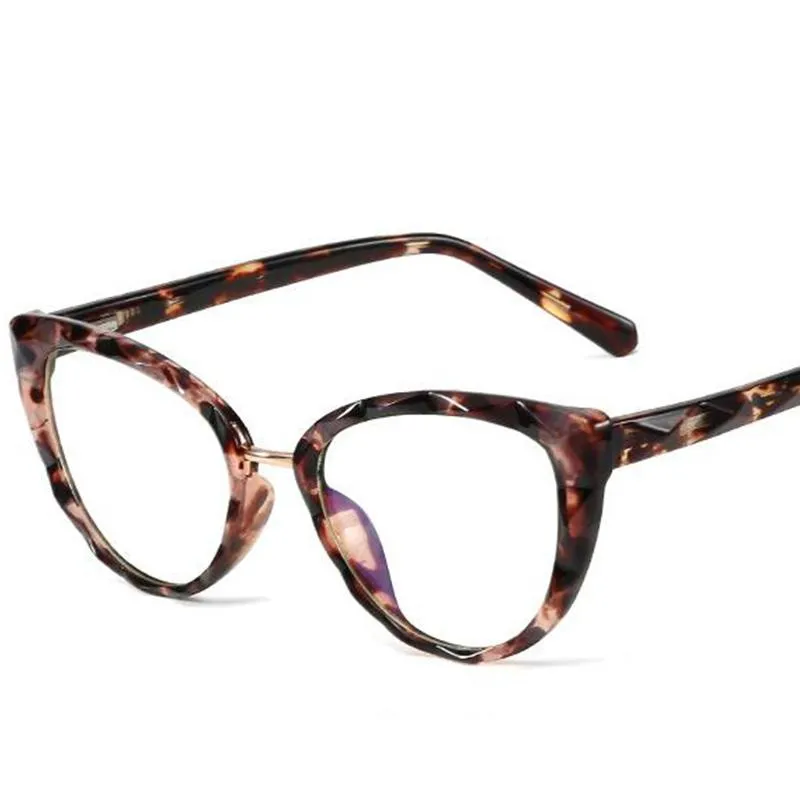 Gafas de sol Presbyopia Gafas de lectura 2021 Anti Blue Light Computer Cat Eye Woman Diseñadores de marca Marco Oculos de Grau337a