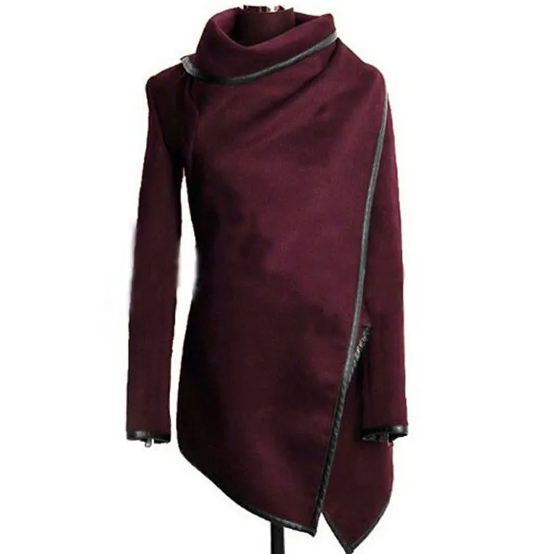 Kvinnor oregelbundna hoodies dragkedja fleece vinter tröja långa tröjor huvtröjor varm jacka kappa sudadera mujer s-3xl 201208