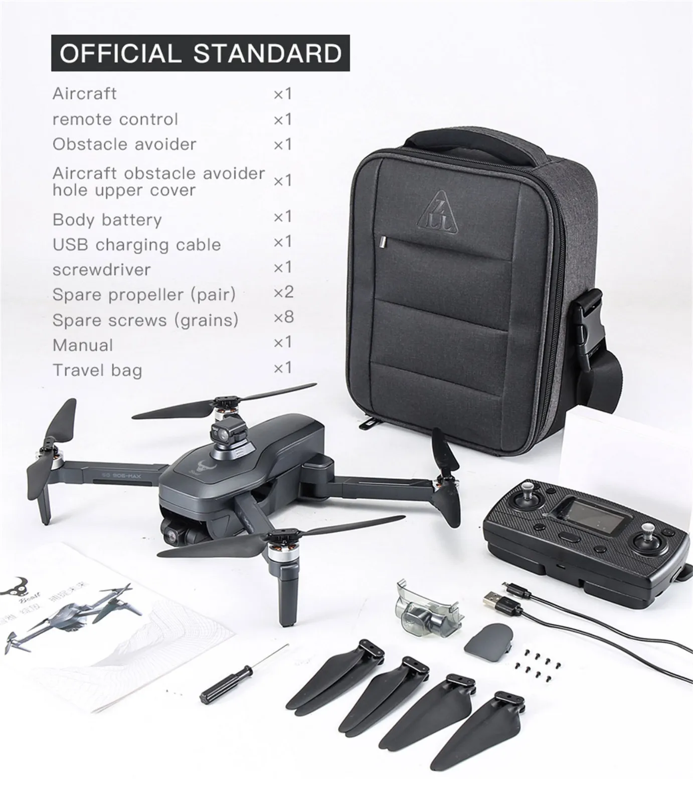 Drone SG906 Pro MAX 4k HD Evitamento automatico degli ostacoli Gimbal a 3 assi 5G WiFi GPS Conservazione dell'altezza del drone