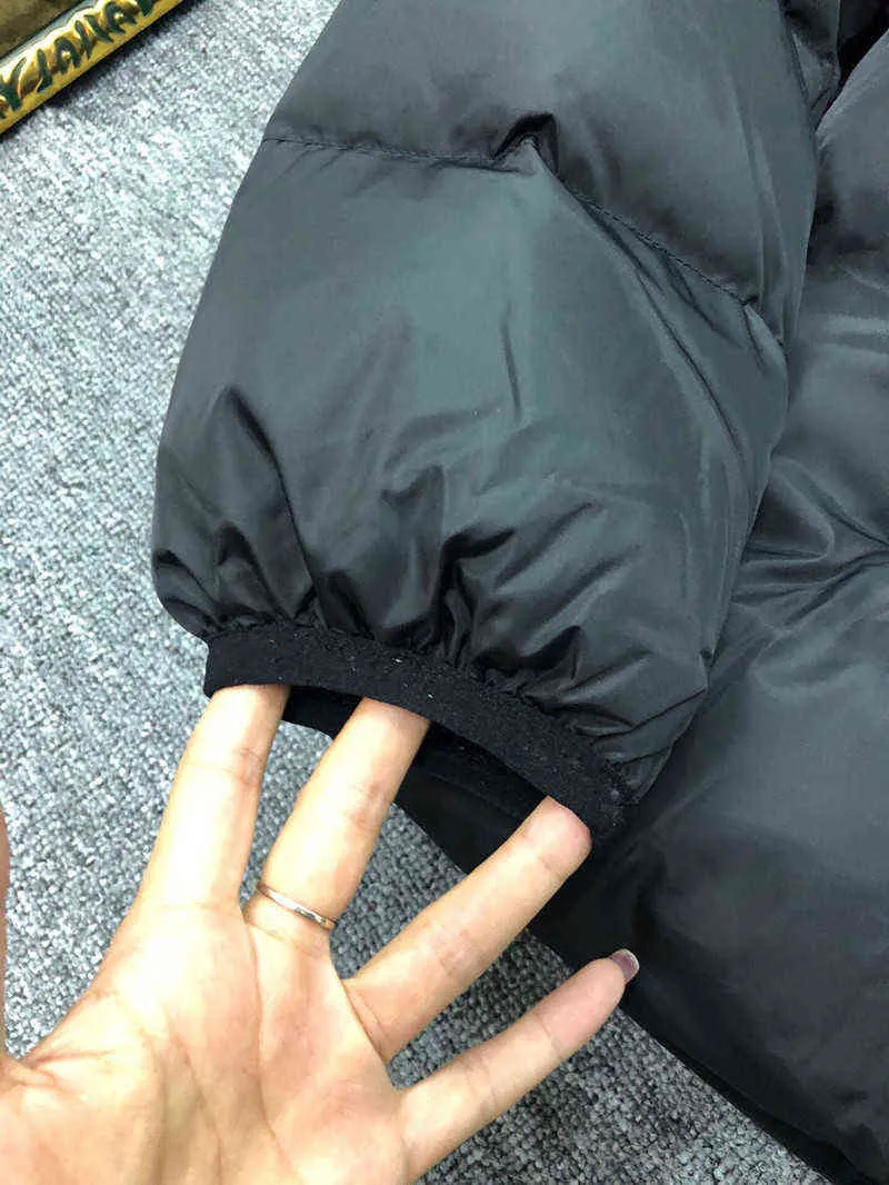 Puffer Jacket Hommes Manteau d'hiver à capuche vers le bas mâle Parka chaud épais vêtements d'extérieur de haute qualité noir court vêtements Casaco Masculino 211129