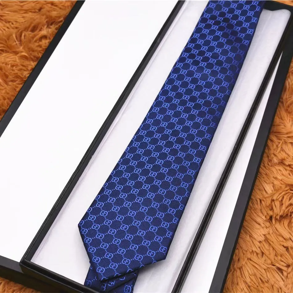 Men's Formal Business Tie European och American Famous Brand Silk Tie Gift Box Classic Leisure First Choice for Marriage 228i