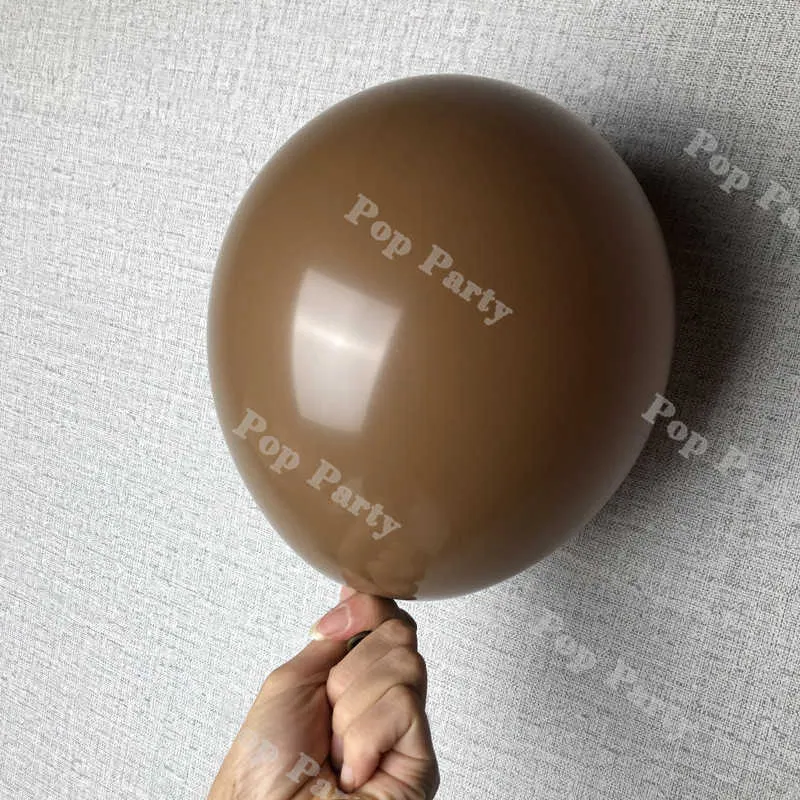 Воздушные воздушные шары для душа гирлянда кофе коричневый воздушный шар набор для свадьбы на день рождения украшения румянец юбилейная вечеринка декора 2105269889