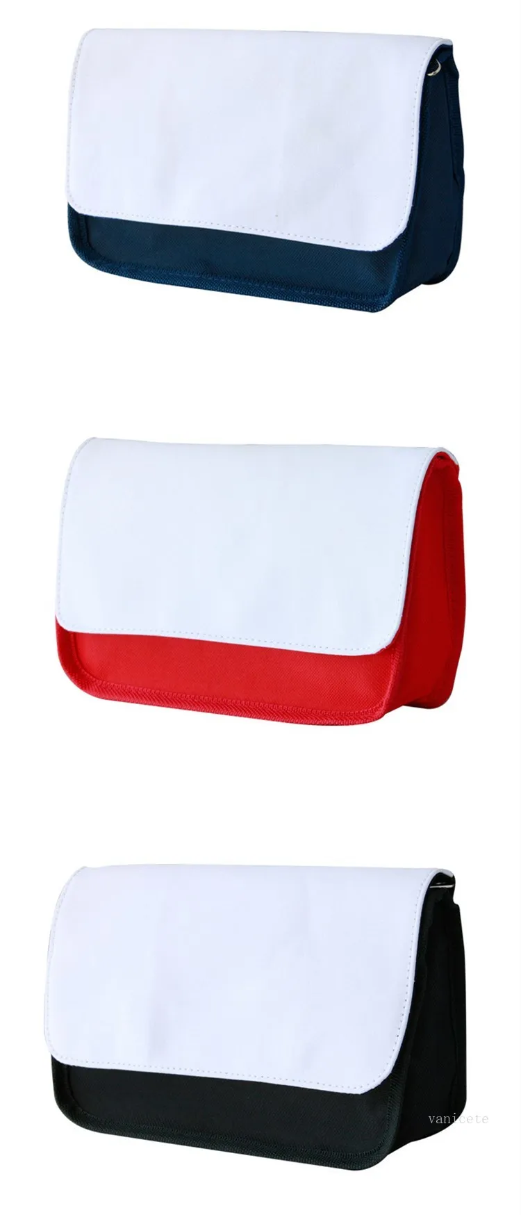 New 18*22CM Sublimation Cosmetic Bags DIY Women Blank Plain Zipper Makeup Bag Phone Clutch Storage BagsT2I51729