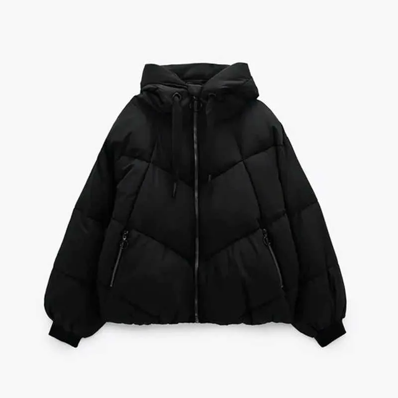 HWLZLTZHT hiver chaud neige femmes à capuche Parkas doudoune coton rembourré femme manteau épaissir décontracté Parka 211011