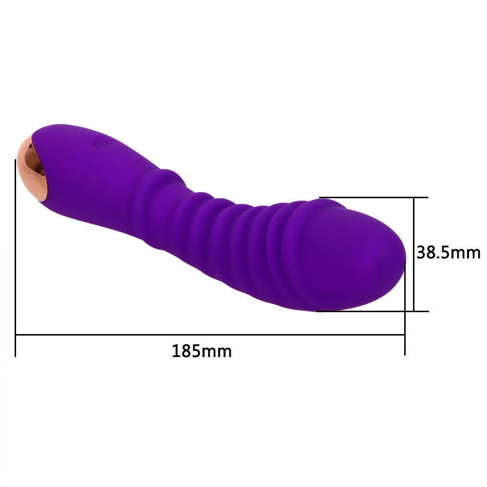 Massage -items upgraden 20 Speed Dildo Vaginale massage Vibrator Siliconen clitoris Stimulatie Vrouwelijke masturbatie Seksspeeltjes voor vrouw6418047