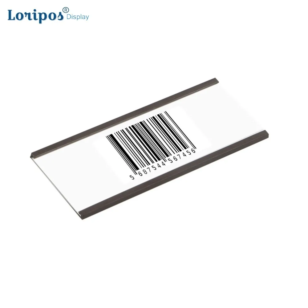 C PROFIEL Magnetische Teken Houder Strip met PVC Papier Rubber Magneet Flexibele Magneten Plank Label Lengte 100mm