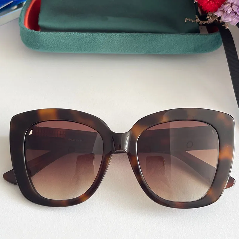 Occhiali da sole firmati 0327S moda donna classica forma cat-eye montatura occhiali da viaggio occhiali da vista con aste in metallo lette234L