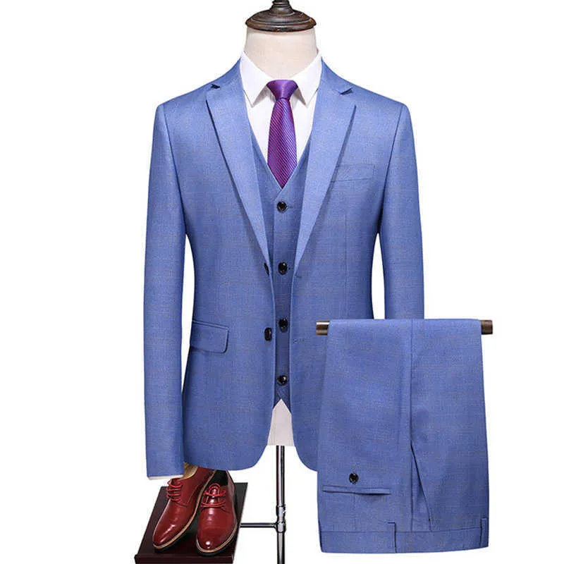 fashion plaid modern mens wedding suits 2020 spring new luxury men wedding suit male blazers slim fit suit X0909