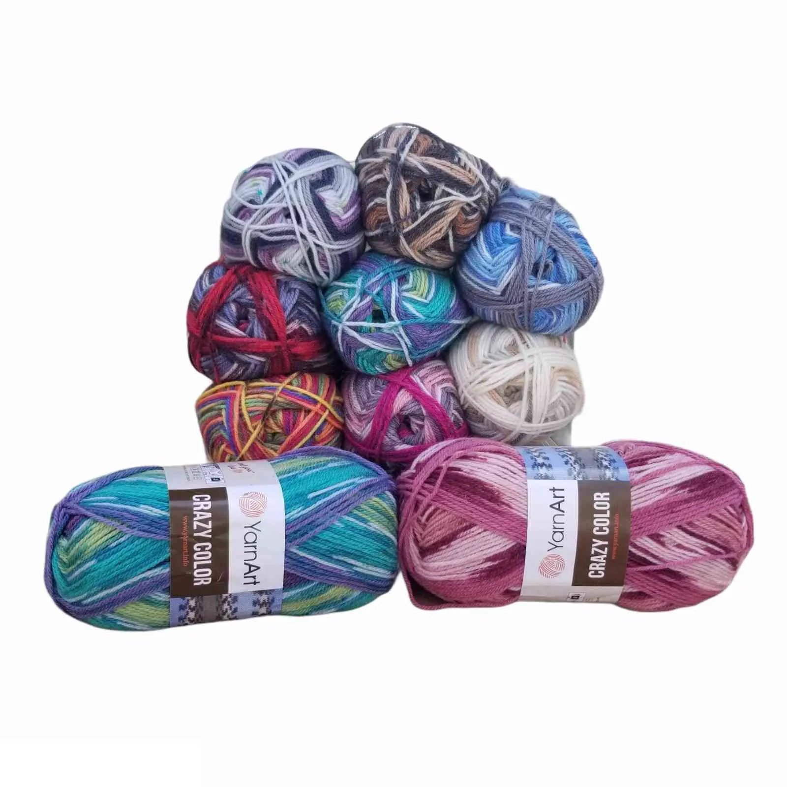 Yarnart Crazy Color Yarn 100gr 260mt % Batik di lana Filo variegato Lavorato a mano Crochet Wrap Beanie Maglione Strand Winter Y211129