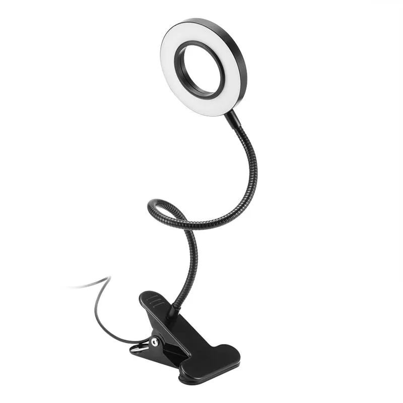 Lampada da scrivania a LED con morsetto Luce da lettura dimmerabile Lampada da tavolo USB Eye-Care Lampada da comodino a LED Clip luce notturna bambini