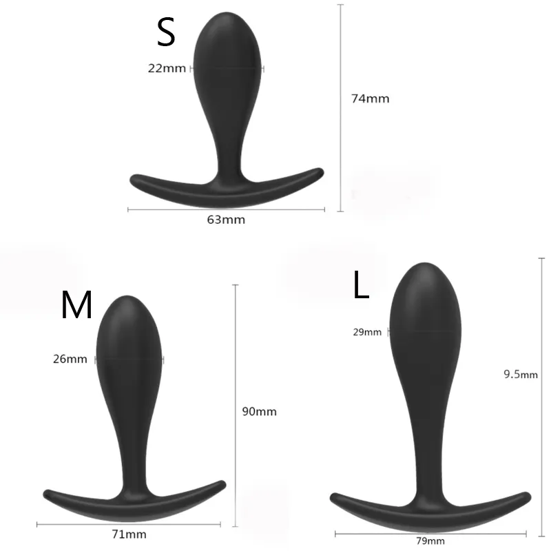 Massagem gota de água anal picada de silicone de massagem estimulador de plugue sexual brinquel