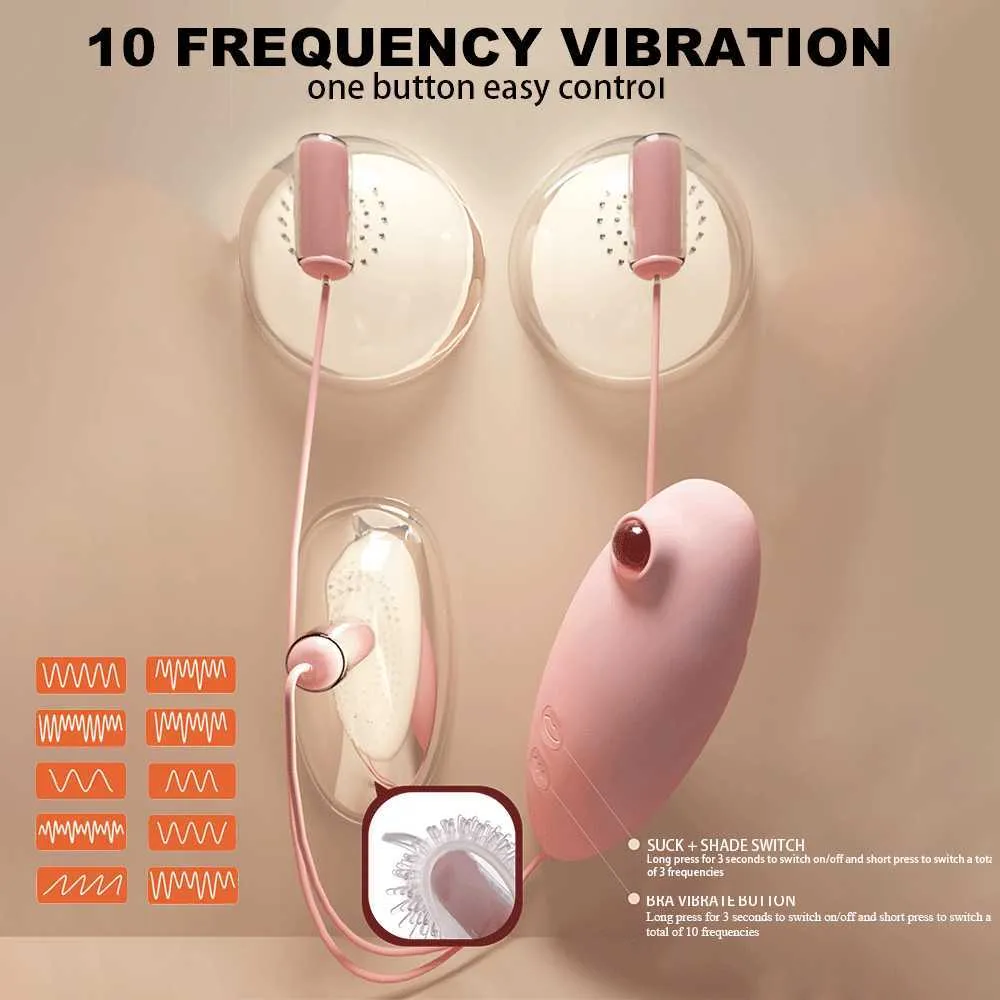 4 i 1 fittpump för vagina klitoris sugande vibrator bröstvårtstimulator sugande bröstmassager Förstora Vakuumpump Sexleksaker P0818