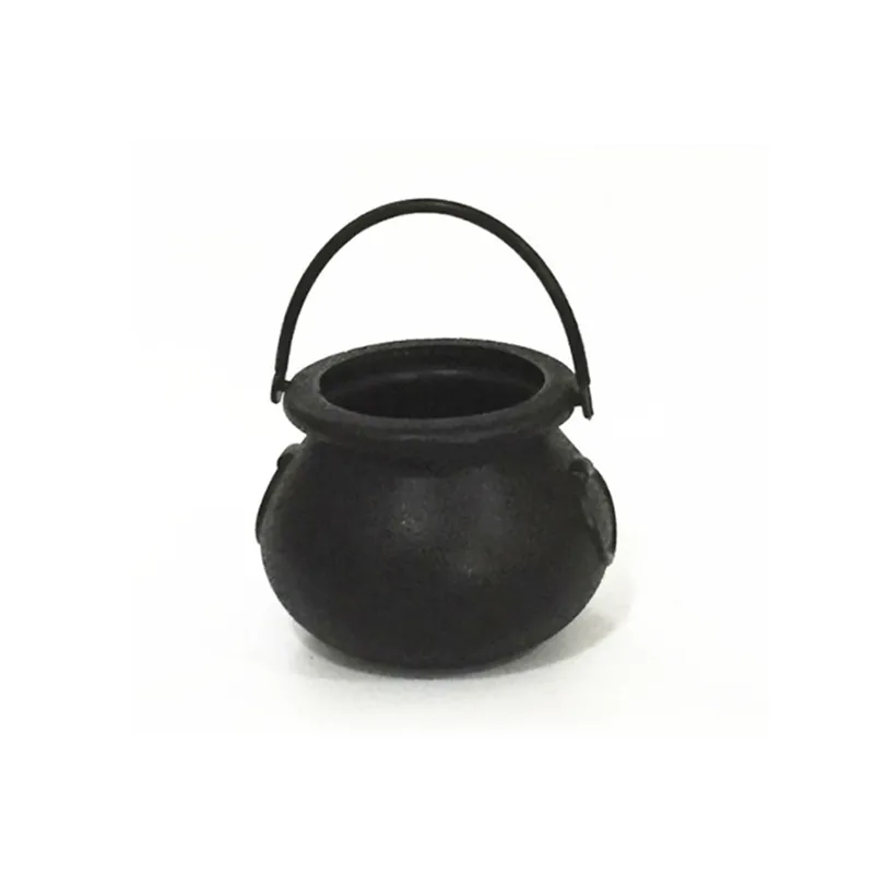 Witch Cauldron Bucket Holder Candy Container Halloween Props Party Decor Y201006252u