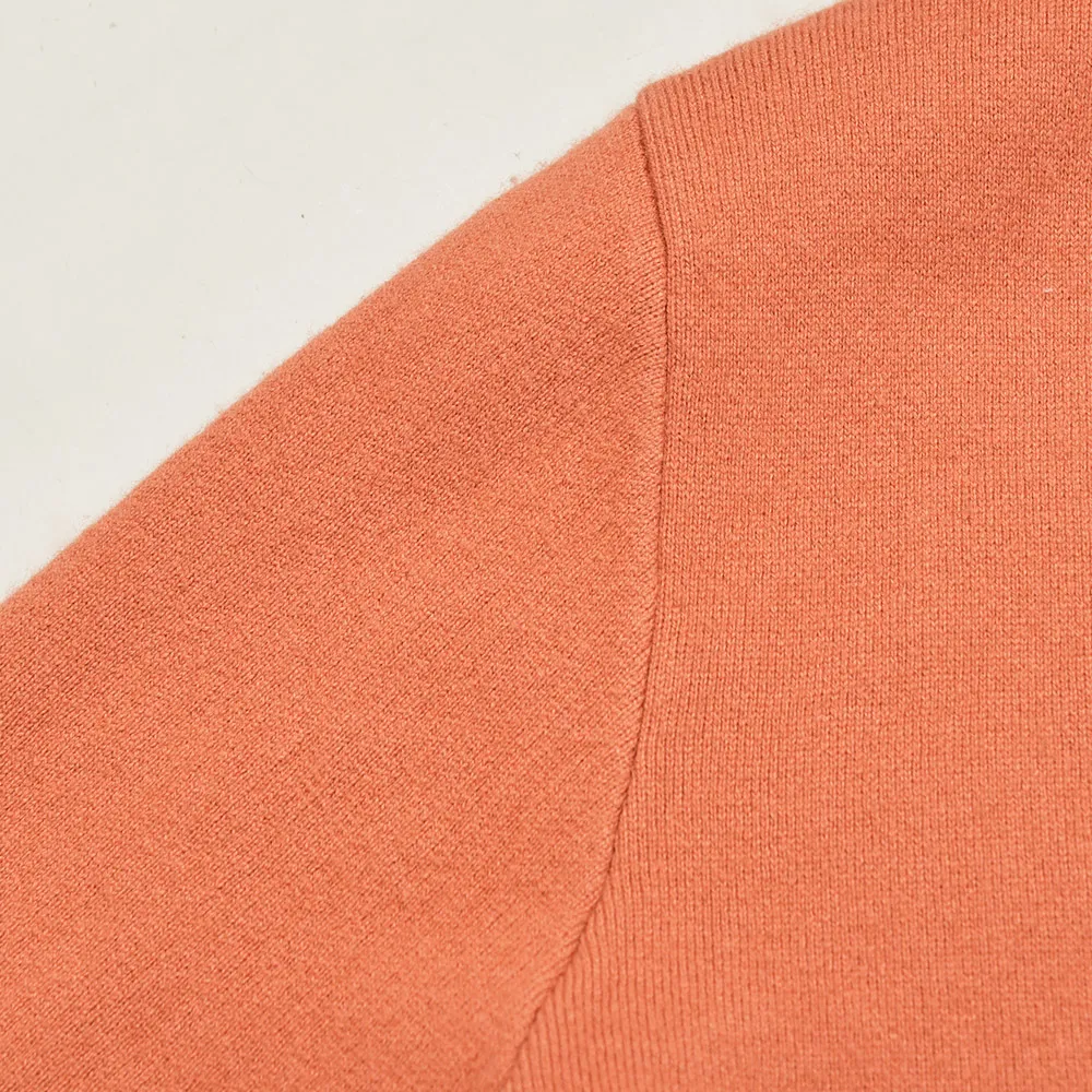 2021 Höstfall Långärmade V-halsströja Fransk stil Kontrastfärg Woolen Stickade Dubbelfickor Panelade Single-Breasted Cardigan Tröjor G121031