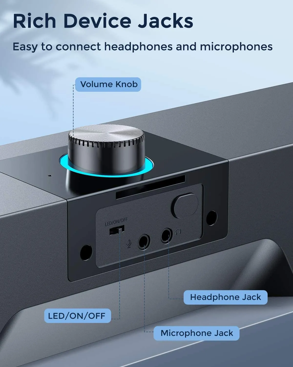 LENRUE A39 Bluetooth Best Computer Soundbar 2022 With Wired USB Bar And