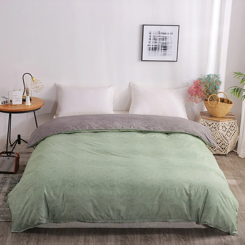 Trepa de edredão xadrez branca têxtil caseira com zíper 1 peça Modern comforterQuiltblanket para crianças adultas gêmeas rainha completa y200417