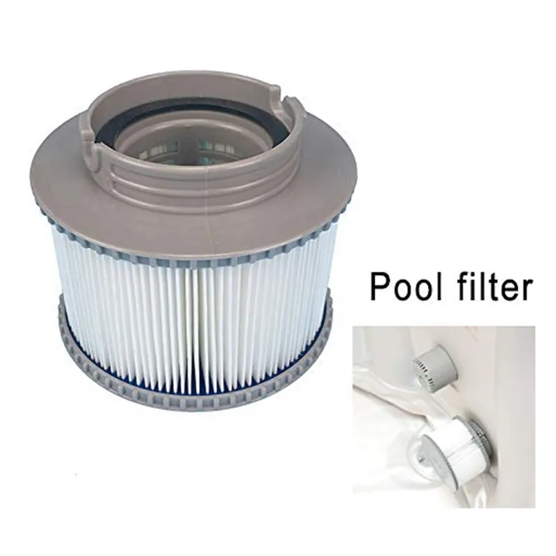 8st MSPA Ersättningsfilterpaket Uppblåsbart badkar Håll rent för MSPA -filter Vattenfilterkassett T200805210Y