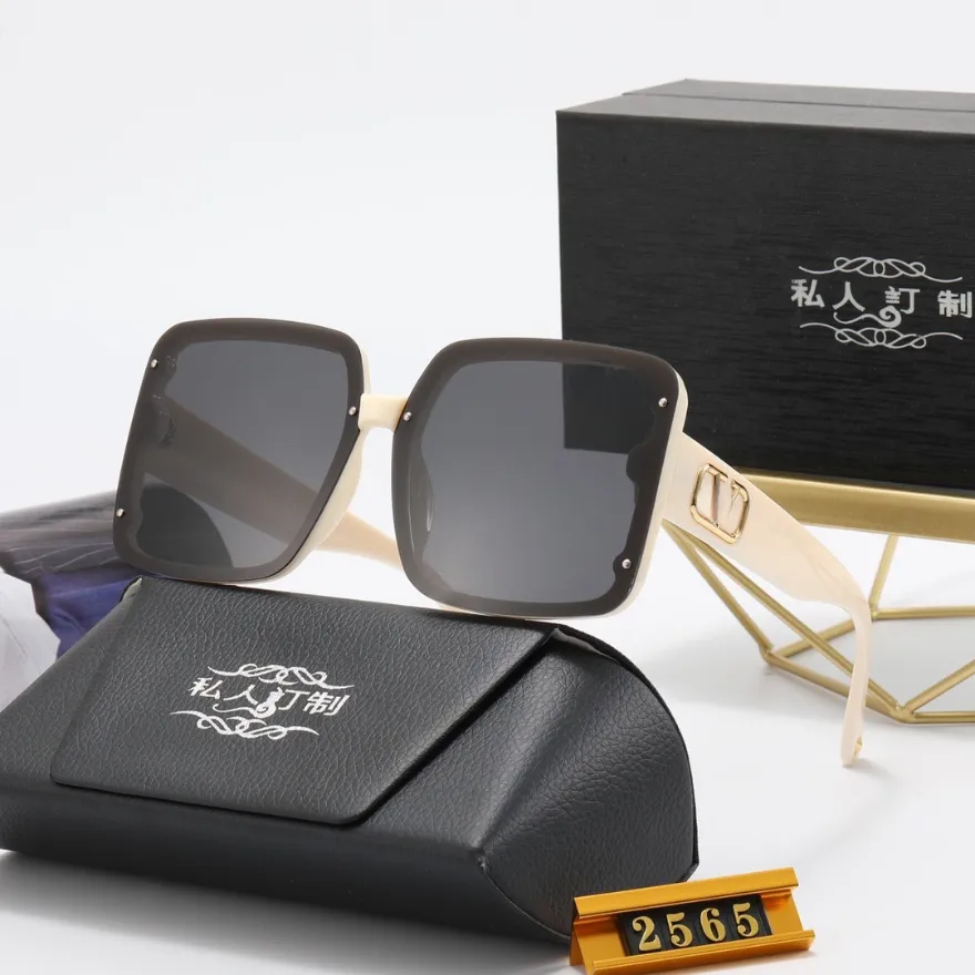 Lunettes de soleil Cool de styliste, marque de luxe, monture noire, cadeaux pour hommes et femmes, client